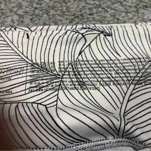 Victoria's Secret Monochrome Leaf Pattern Fabric